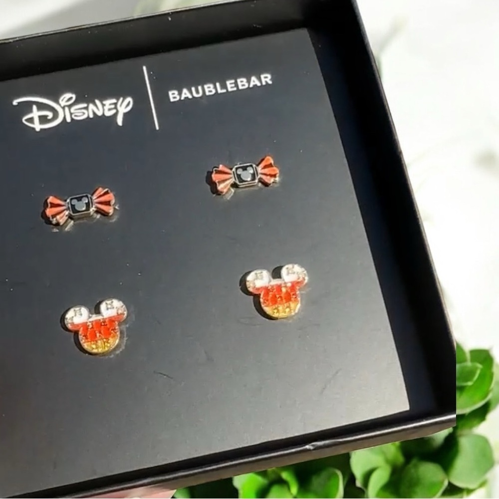 Disney & Baublebar Halloween Post Earrings Set of 2, NIB